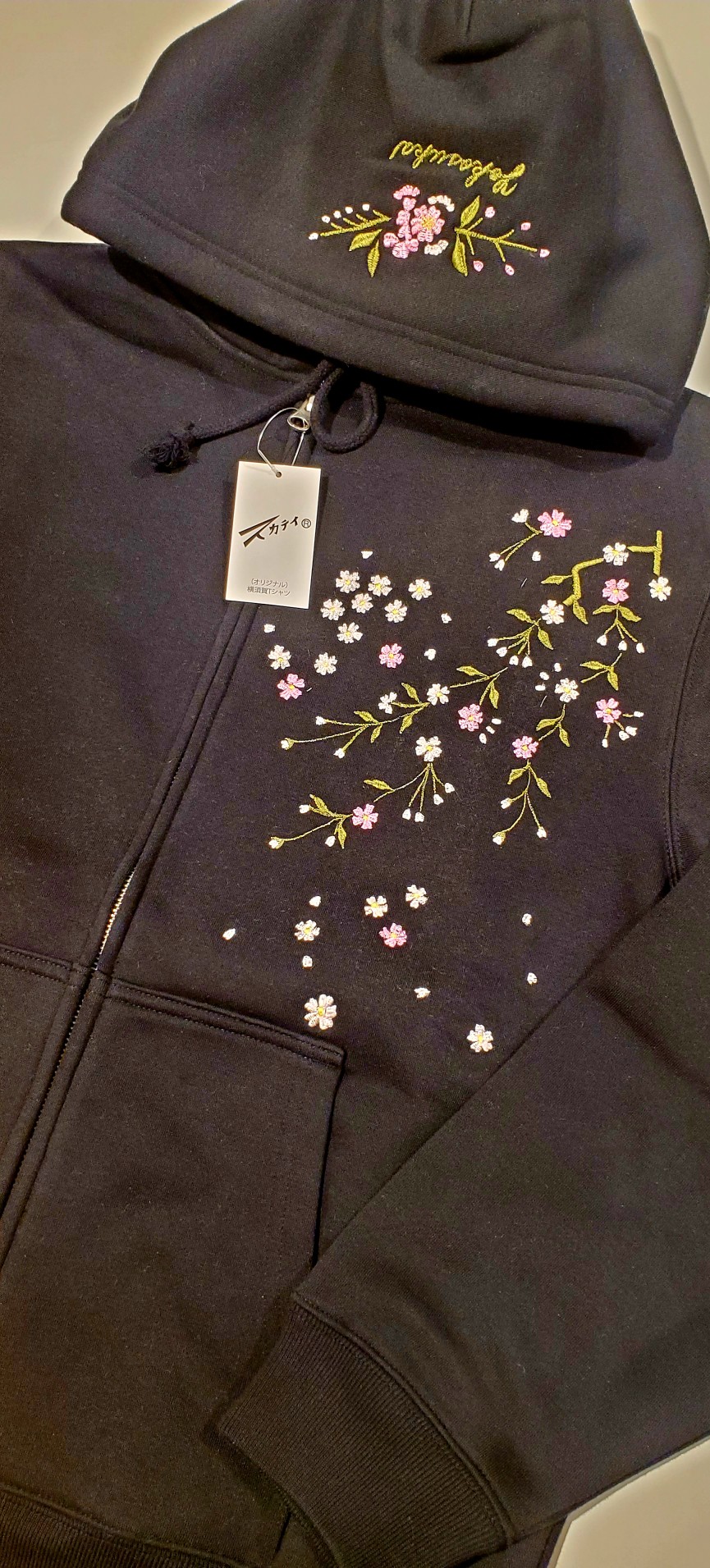 店内ミシンで咲く桜たち